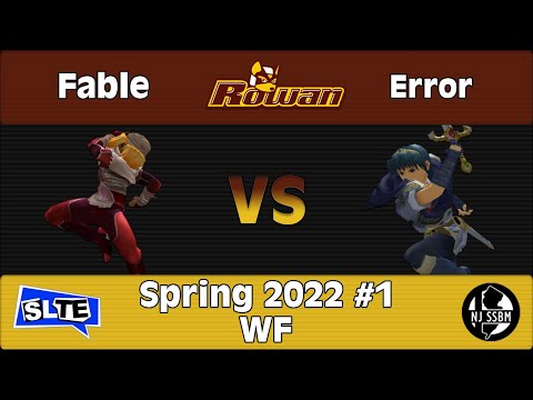 Rowan Spring 2022 #1: Fable (Sheik) Vs. Error (Marth) - WF