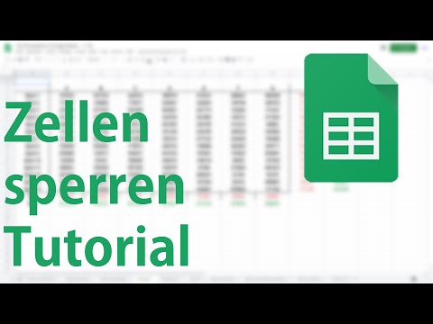 Zellen sperren in Google Sheets - Tutorial