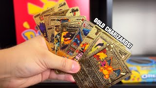 I Found A Weird Gold Pokemon Pack That Only Had Golden Charizard Cards Inside!