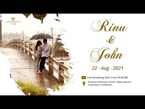 Rinu & John | Betrothal | 22.08.2021 | Live streaming by Moonwedlock Weddings