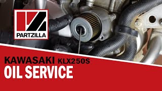 Download lagu How to Change the Oil on a Kawasaki KLX250 | Kawasaki Motorcycle Oil Change | Partzilla.com mp3
