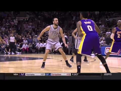Big Winning Shoot Over Manu Ginobili BY Nick Young | Kobe,s Slap to Leremy Lin :D