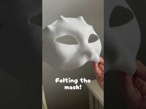 Make a mask with me! Pt.1 (ears and felting) #catmask #mask #etsy #therian #furry #fyp