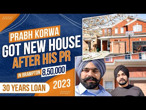 Buy New House in Brampton, Canada - 2023 || @PrabhKorwa 8 Lakh Dollar House Tour in Brampton