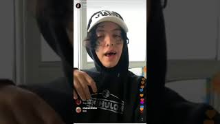 Lil Xan talks about his beef with Lil Skies, Cole Bennet, Yung Bans etc. On instalive