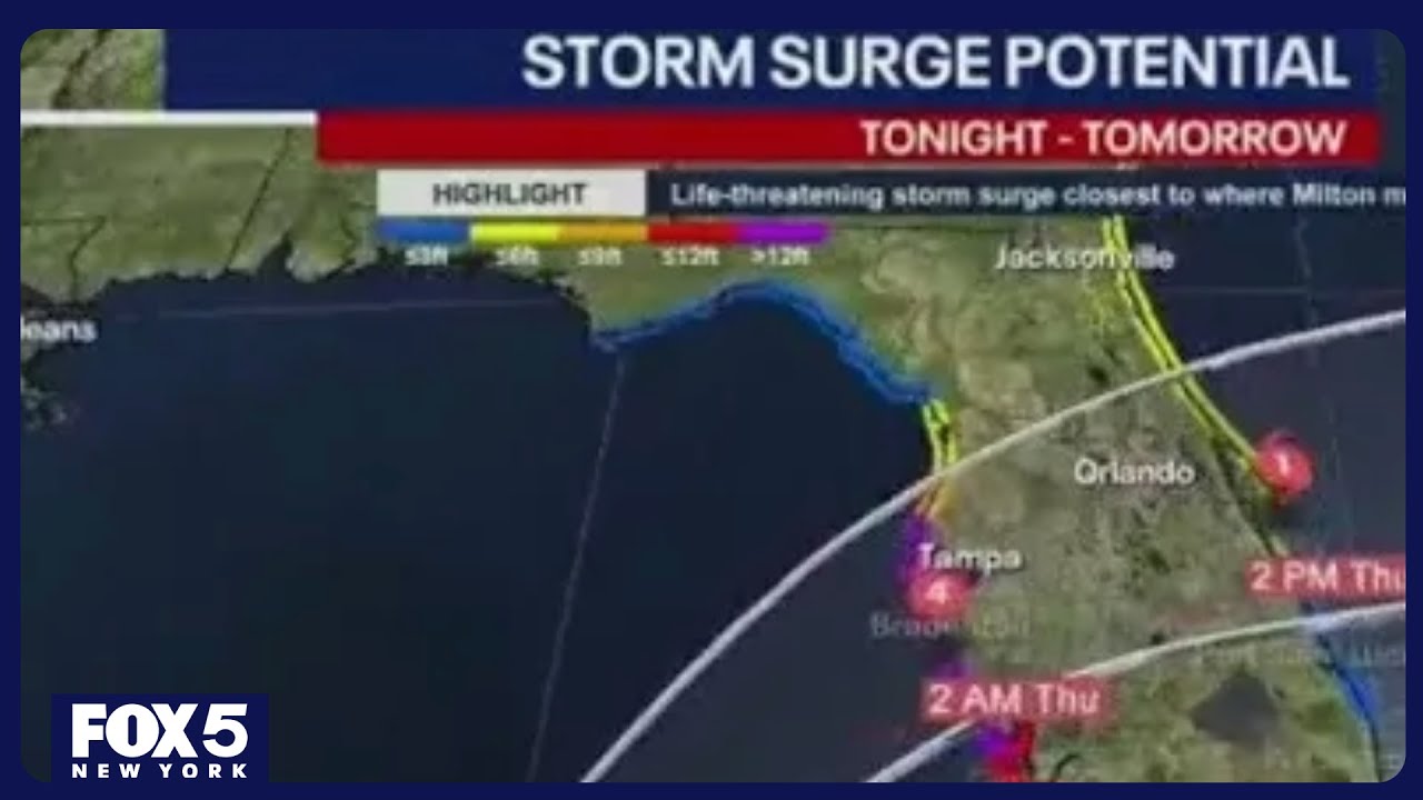 Hurricane Milton forecast for Florida