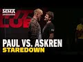 Jake Paul vs. Ben Askren Staredown Sees Askren Facepalm Paul Before Walking Off - MMA Fighting
