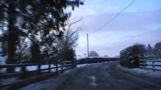 preview picture of video 'Driving In Snow On The B4220 Between Cradley & Bosbury, Herefordshire, UK 19th February 2010'