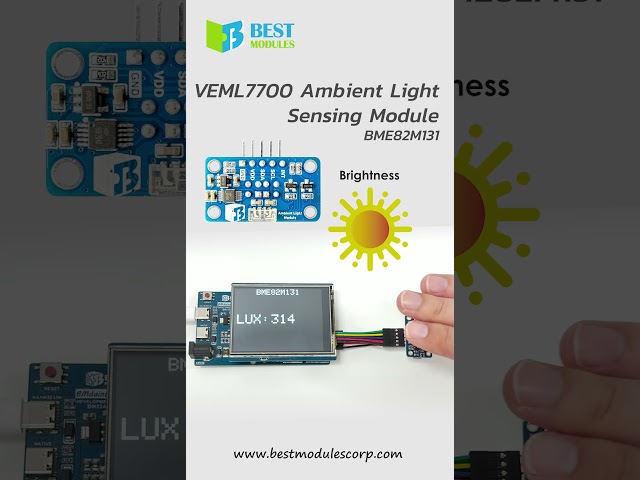 Vídeo relacionado con TECNOIOT 5 uds Módulo de Sensor de luz Ambiental VEML7700, Placa de Sensor de medición de luz de 120k Lux