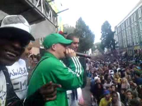 Harry Shotta, Deeza & Starz, Mc Kid and Rigz NOTTING HILL CARNIVAL 2010 CMC DNB STAND PT2.