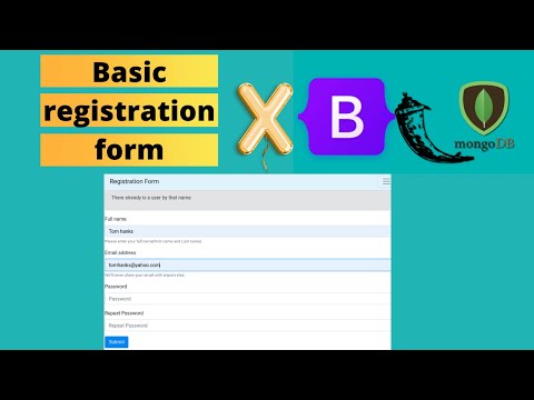 Build a simple registration, login form with Flask and MongoDB