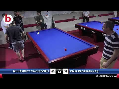 MUHAMMET ÇAVUŞOĞLU & EMİR BÜYÜKAKKAŞ Bilardo Maçı - CENTER BİLARDO ÖZEL 3 BANT ŞAMPİYONASI-1/16