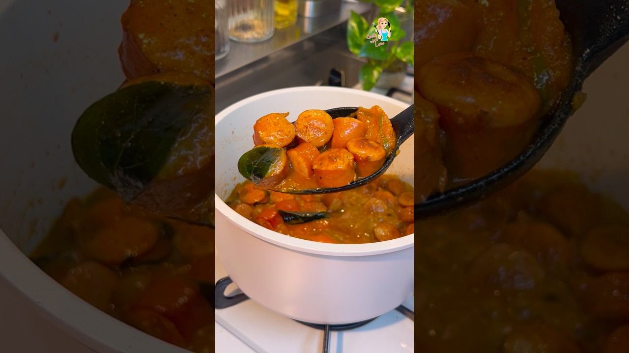 සොසේජස් උයලාත් හරිම රසයි.. #cookwithlove #sausage #curry #homecuisine