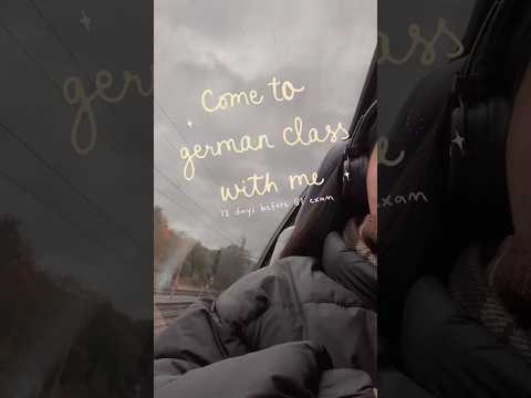 come to german class with me 🤍🎀 | 12 days before B1 exam