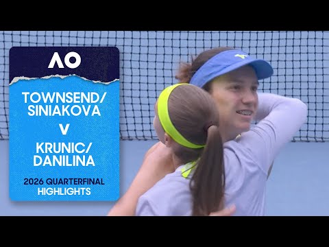 Townsend/Siniakova v Krunic/Danilina Highlights | Australian Open 2026 Quarterfinal