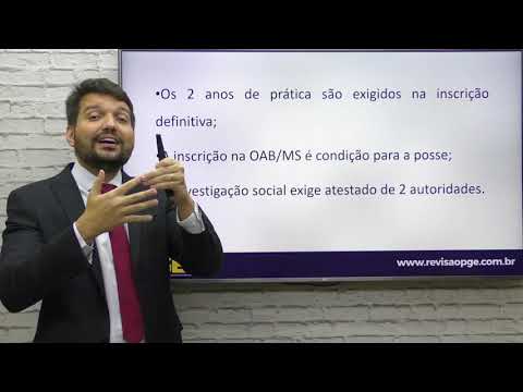 Tudo sobre a PGE/MS! Excelente concurso e carreira.