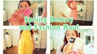 Spring Beauty and Fashion Haul - with Swatches and Clothes Modeling