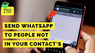 Send WhatsApp Message without Saving Number