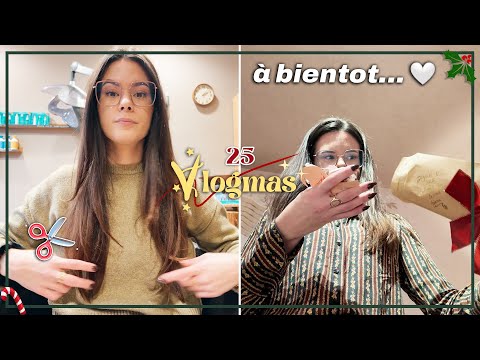 VLOGMAS 25 • I FINALLY cut my hair & my CHRISTMAS presents 😍🎄