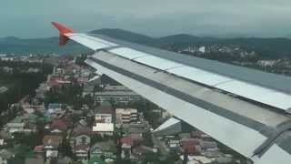 preview picture of video 'Взлет Москва - посадка Сочи / Takeoff Moscow - landing of Sochi.'