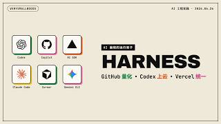 GitHub量化Harness、Codex 上云、Vercel AI SDK统一编排Harness