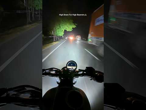🚨High Beam For High Beamers⚠️ Don't Use High Beam Unnecessarily & Respect Pass Light✅️ #guerrilla450