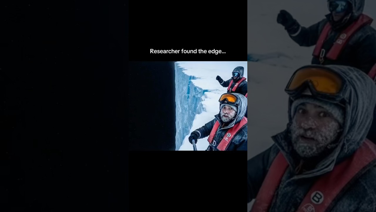 The edge of the world in Antarctica. Beyond the edge it's just space!