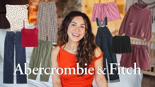 ABERCROMBIE PRE-FALL TRY-ON HAUL! END OF SUMMER FINDS, DENIM, SWEATS, BARREL PANTS & MORE!