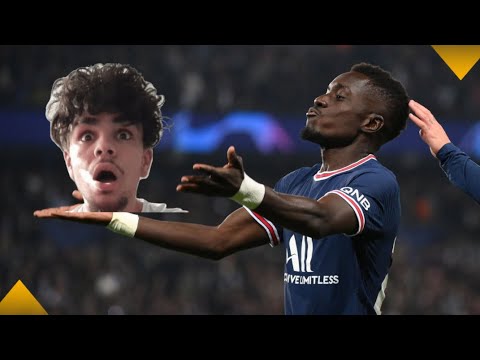 PSGINT REACTION TO IDRISSA GUEYE GOAL PSG 1-0 MANCHESTER CITY