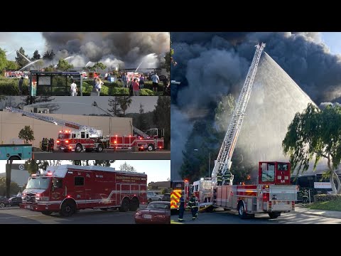 MASSIVE 5-Alarm Fire Rips Through a South San Jose Home Depot