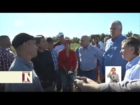 Cuba: Visita Díaz-Canel municipio Pedro Betancourt en Matanzas