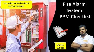 Fire Alarm System PPM Checklist | Maintenance | Imp video for Fire Tech & Service Engr | English Sub