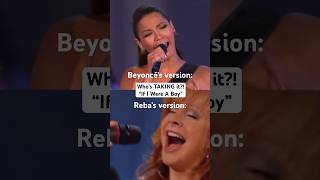 Beyoncé vs Reba: If I Were A Boy! #beyoncé #rebamcentire #vocalbattle #shortsmusic