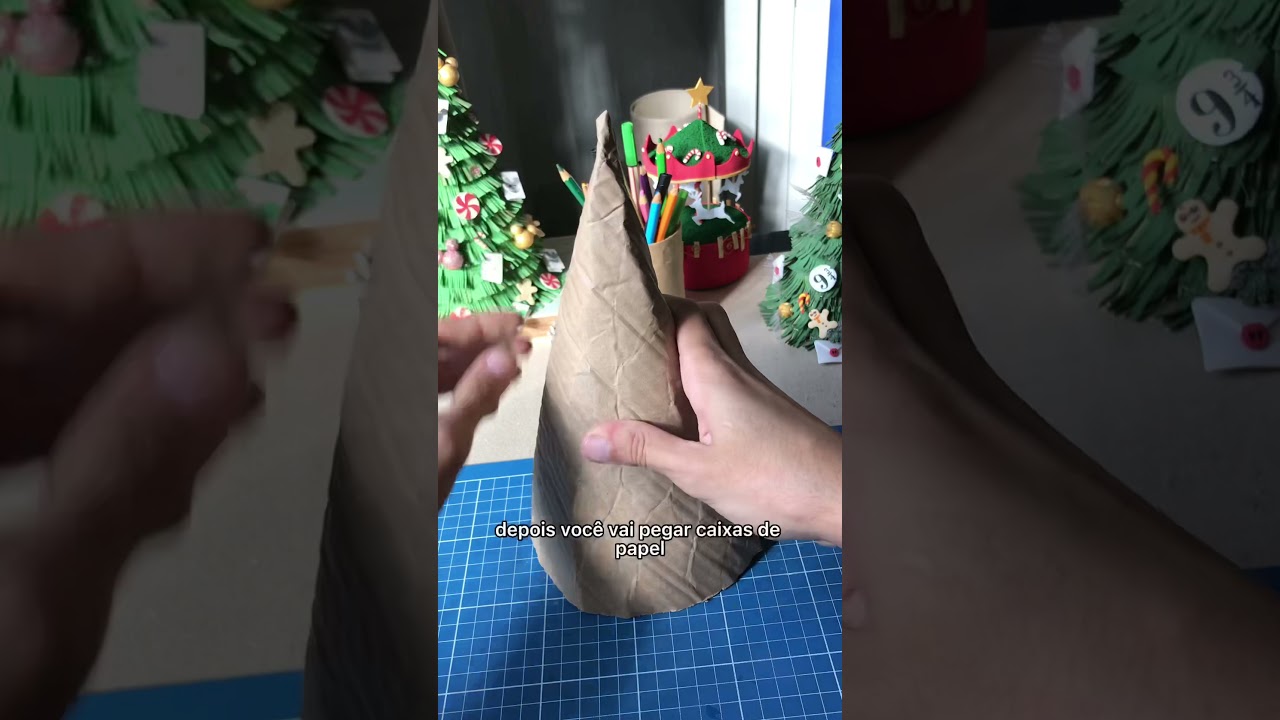 Watch Now COMO FAZER ÁRVORE DE NATAL DE PAPELÃO 🎄 #diy #natal #christmas COMO FAZER ÁRVORE DE NATAL DE PAPELÃO 🎄 #diy #natal #christmas