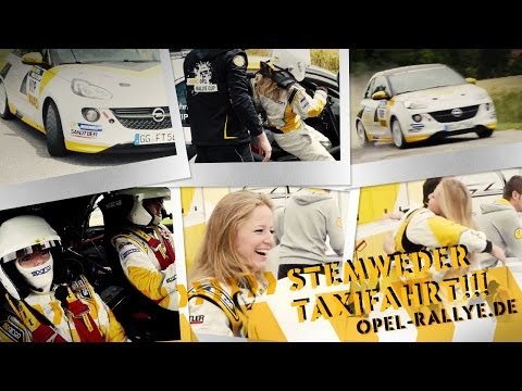 Taxifahrt im Rallye-ADAM - ADAC Opel Rallye Cup 2014