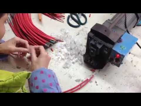 RJ45 Cat6 crimping machine   RJ45 machine   Cat6 cable crimping Lan cable production