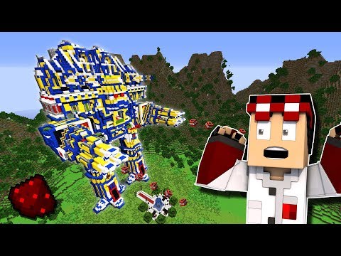 REDKILL -  CONTROLLABLE MEGA ROBOT IN REDSTONE!  🔥 Minecraft