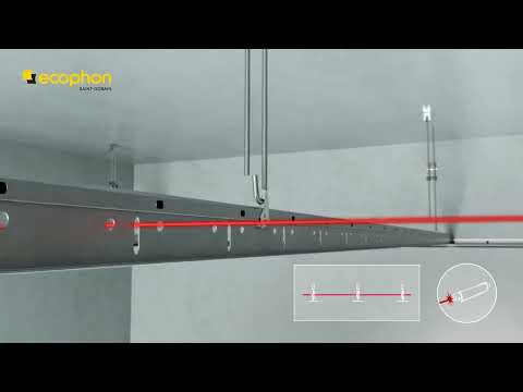 Ecophon Focus™ Ds Cross Tee installation