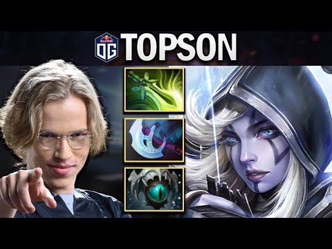 OG.TOPSON SMURF DROW RANGER WITH 20 KILLS - DOTA 2 7.28 GAMEPLAY