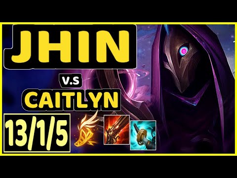 CARZZY (JHIN) vs CAITLYN - 13/1/5 KDA BOTTOM ADC CHALLENGER GAMEPLAY - EUW