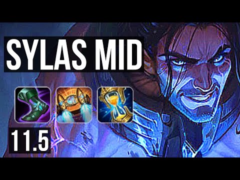 SYLAS vs TWISTED FATE (MID) | 16/2/13, 6 solo kills, 500+ games, Legendary | NA Master | v11.5