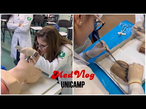 Rotina de uma estudante de Medicina na Unicamp | Congresso, Sutura, Festa e Intubação | MedVlog 13