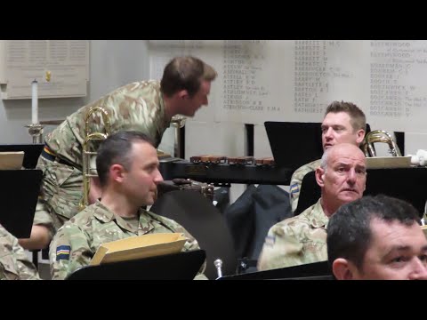 Welsh Guards Band Rehearsal at the Guards Chapel