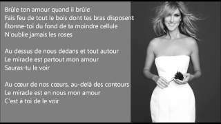 Le Miracle [Céline Dion] EasyREAD Lyrics