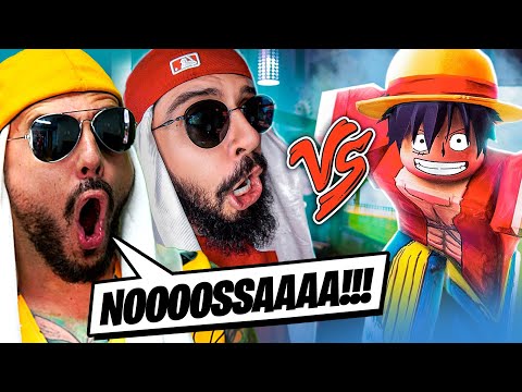 Luffy (Blox Fruits) Vs. Mussa - Battle with Games | REACT MUSSARELA