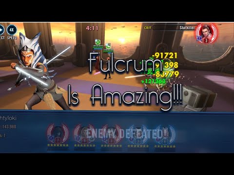 Fulcrum Tano SMASHES Starkiller with Mara Omicron!? SWGOH TW