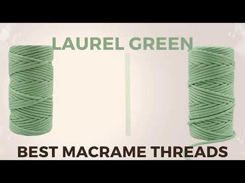 Laurel Green Round Crochet Macrame Thread