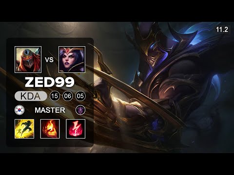 ZED99 Zed Mid vs Leblanc - KR Master Patch 11.2