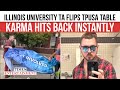 Illinois State Grad Student's Rage at TPUSA Table BACKFIRES Hard | TA Derek Lopez Loses Job