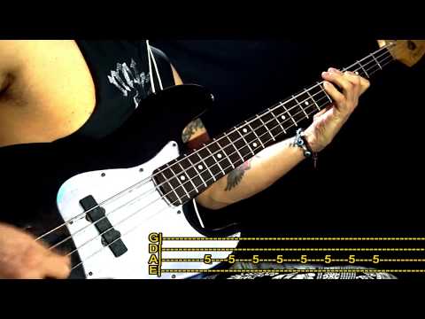 The Cult - Lil' Devil / bass cover / playalong with TAB